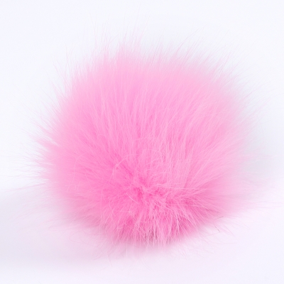 5" Jumbo Pom Pom w/snap PINK