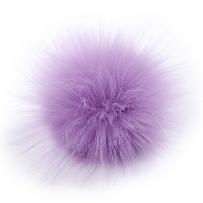 5" Jumbo Pom Pom w/snap LAVENDER