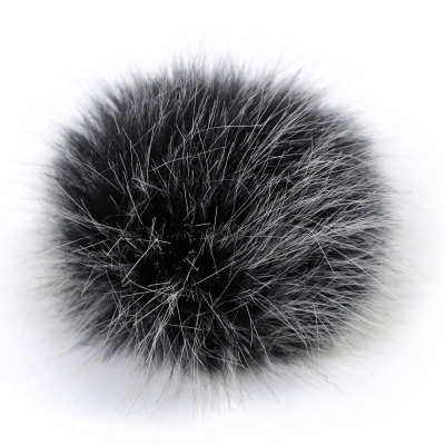 5" Jumbo Pom Pom w/snap ONYX