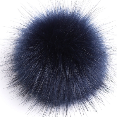 5" Jumbo Pom Pom w/snap SAPPHIRE