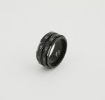 Row Counter Ring Black #7