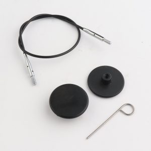 Knit Pro Nylon Cord Black 8"/16"