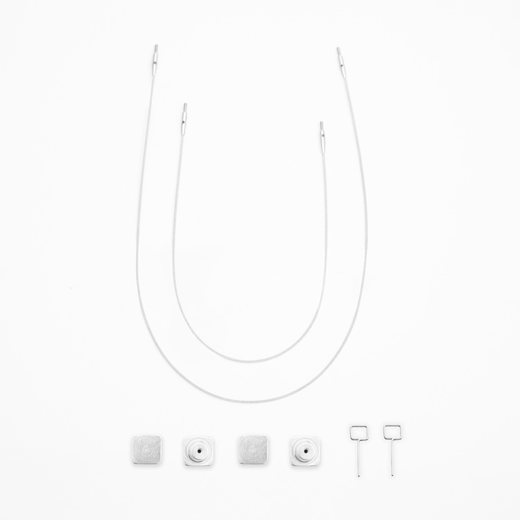 Petite Stainless Steel 12" Fixed Cable to make 20" (pack of 2)