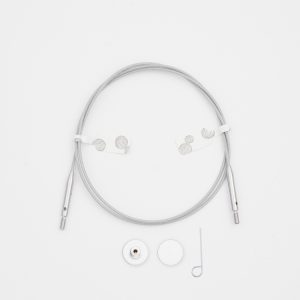 Stainless Steel 360 Swivel 8" Cable with Silver Connectors to make 16"