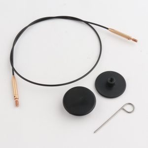 Knit Pro Swivel Cord with Gold 14"/24"