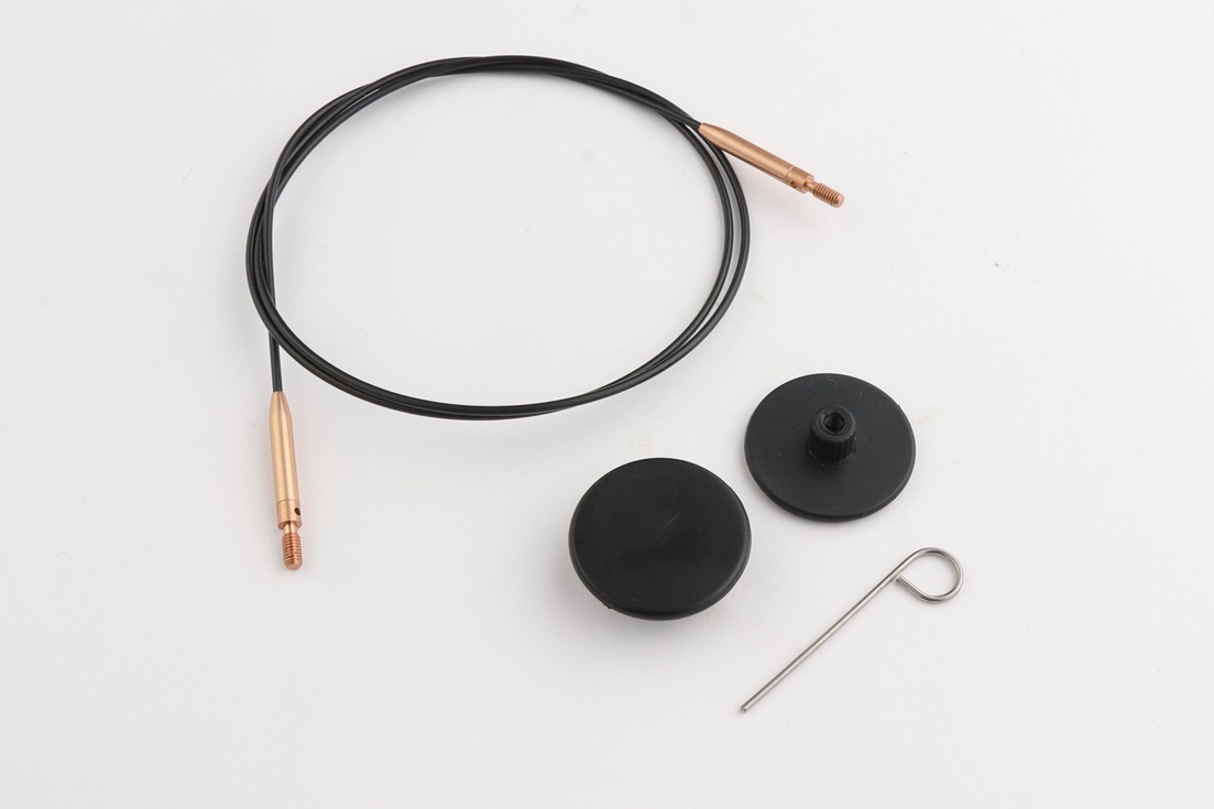 Knit Pro Swivel Cord with Gold 22"/32"