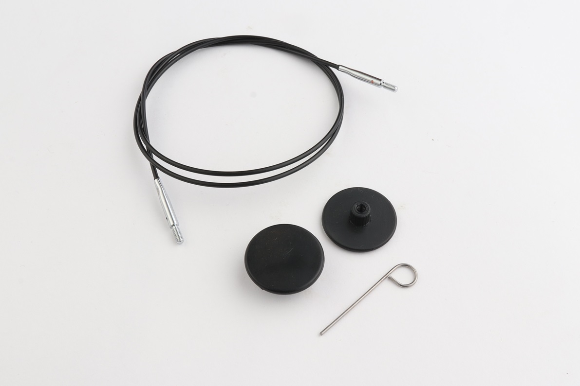 Knit Pro Stainless Steel Swivel Cord 22"/32"