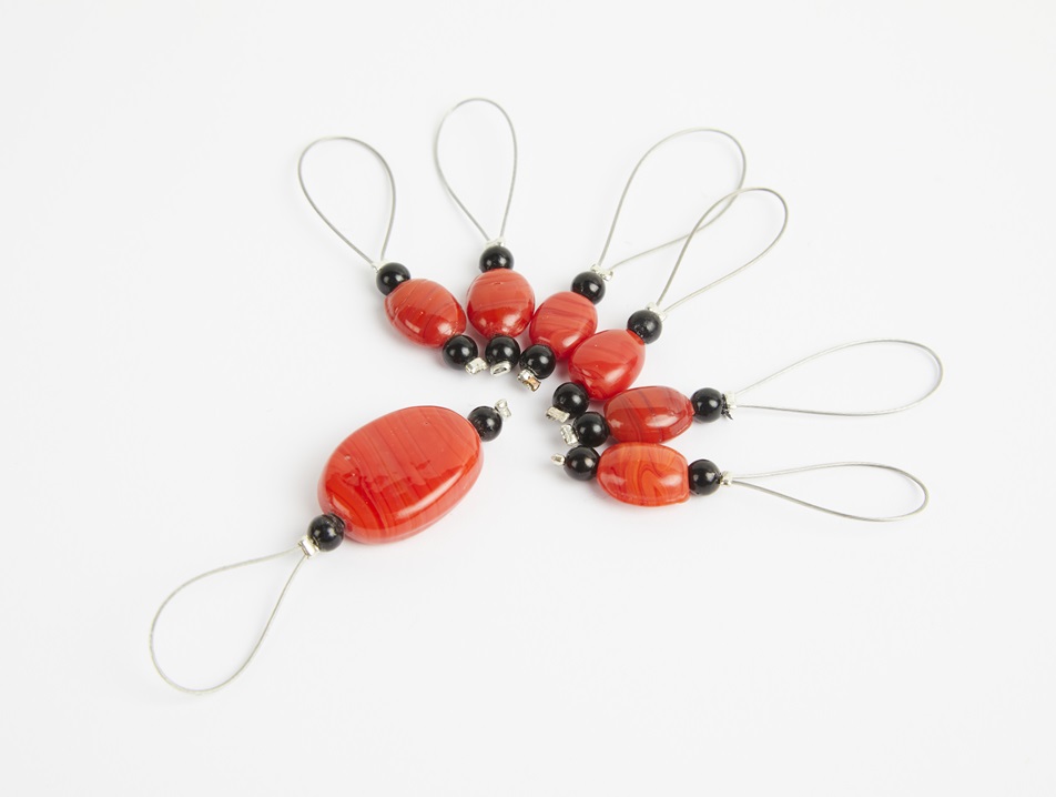 ZOONI Stitch Markers - Tangerine