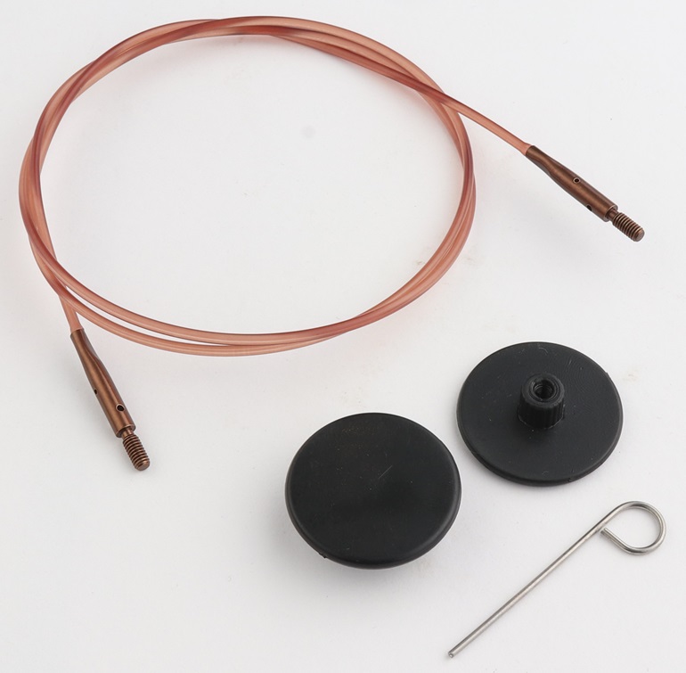 Knit Pro Nylon Cord Brown 22"/32"