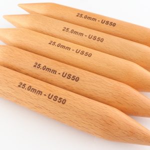 Jumbo Basix 8" Double Points US 50 (25mm)