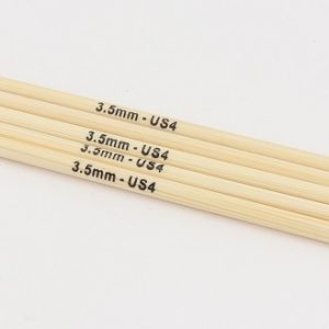 Knit Pro Bamboo 6" Double Points US 4