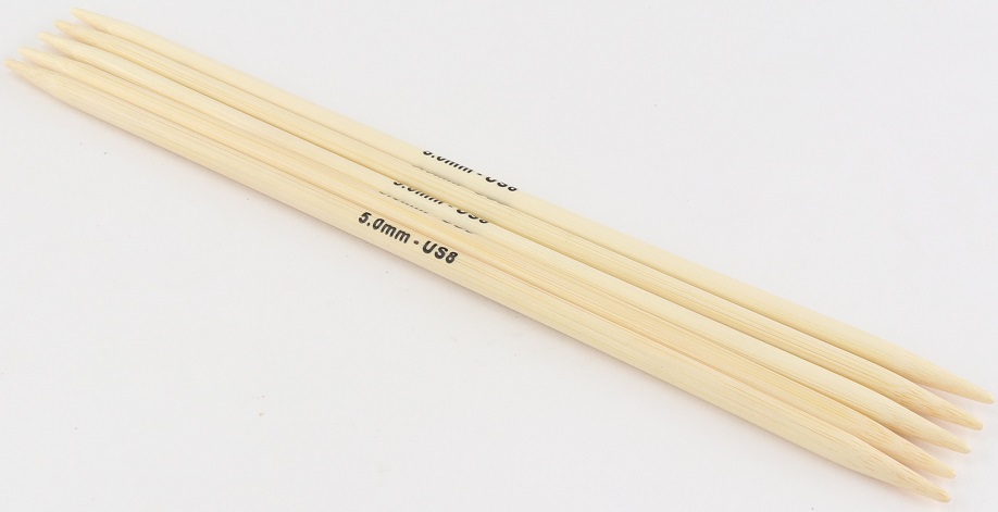 Knit Pro Bamboo 6" Double Points US 6