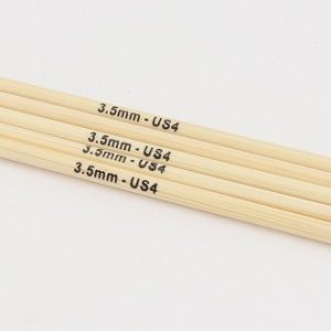 Knit Pro Bamboo 8" Double Points US 4