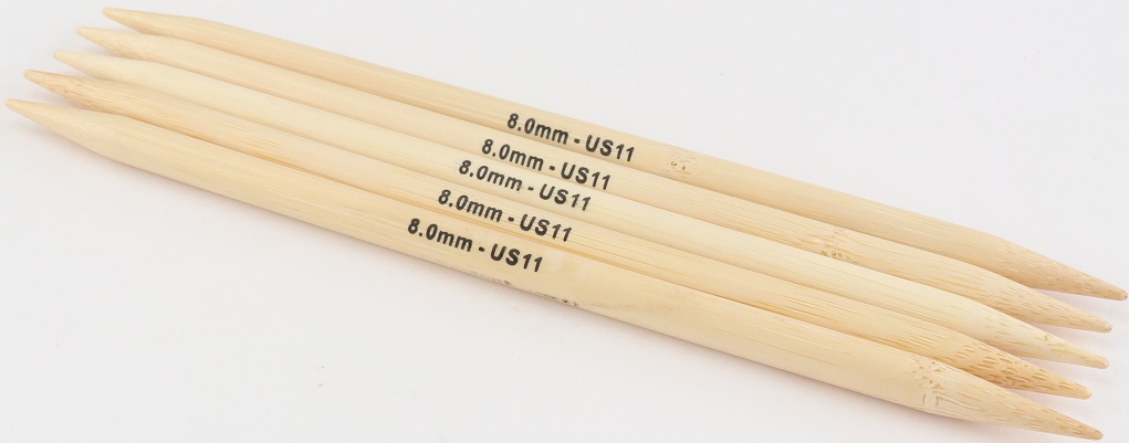Knit Pro Bamboo 8" Double Points US 11