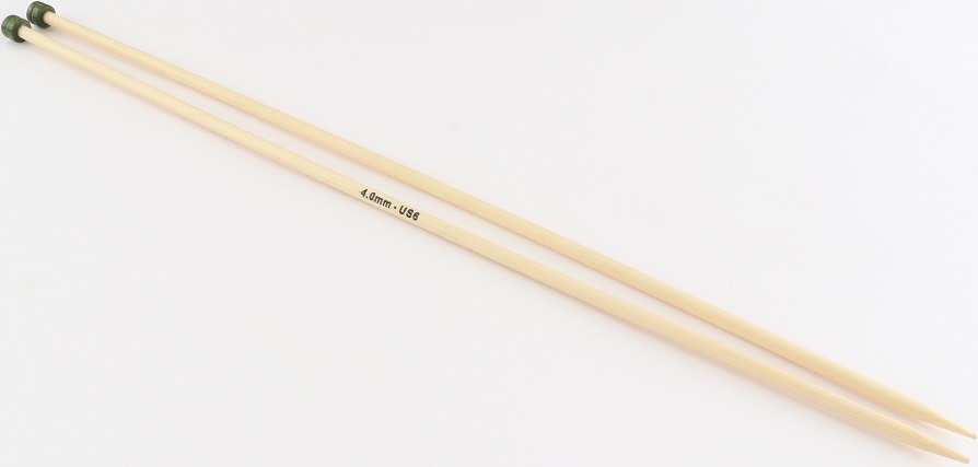 Knit Pro Bamboo 10" Single Points US 6