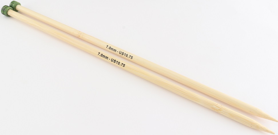 Knit Pro Bamboo 10" Single Points US 10¾ 7mm
