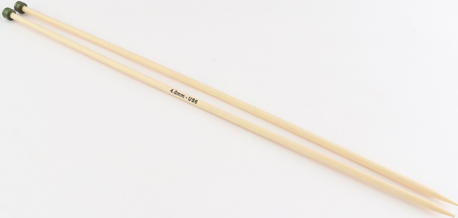 Knit Pro Bamboo 12" Single Points US 6