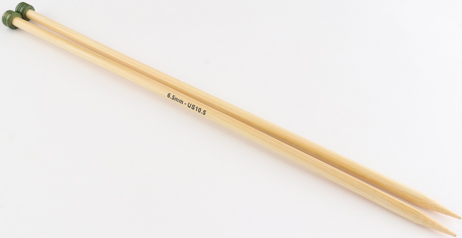 Knit Pro Bamboo 12" Single Points US 10½