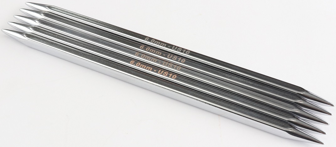 Nova Cubics 6" Double Points US 10