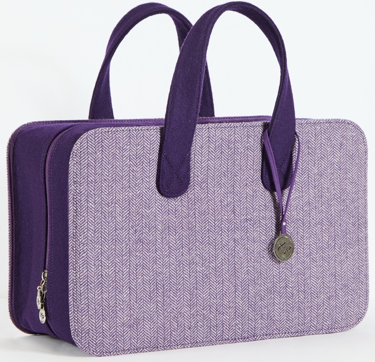 Snug Doctor Bag- Purple Tweed Large