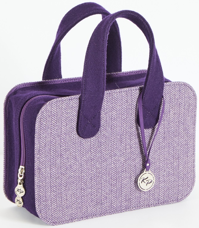 Snug Doctor Bag- Purple Tweed Small