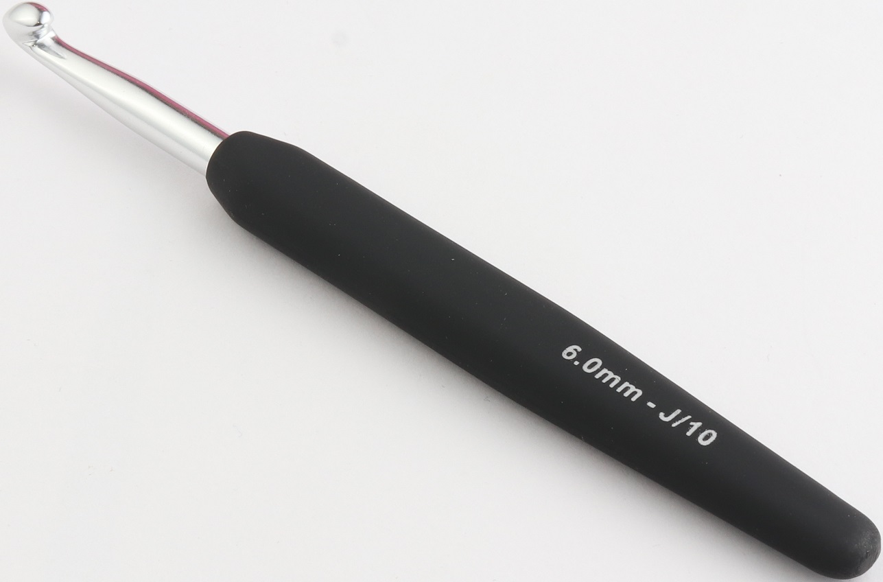 Aluminum Silver Hook with Soft Handle J