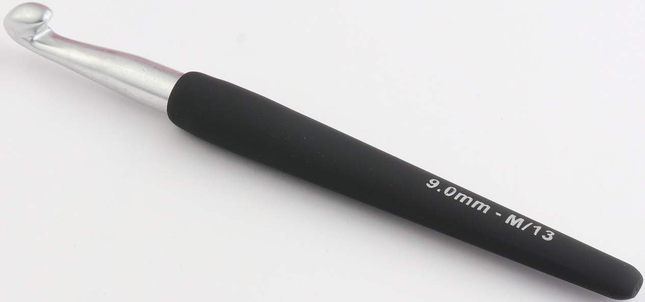 Aluminum Silver Hook with Soft Handle M