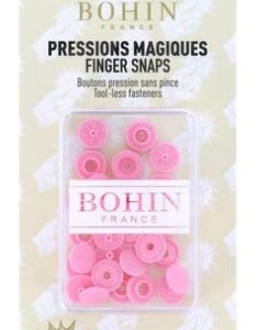 Bohin 3/8" Finger Snaps Pink
