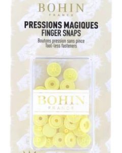 Bohin 3/8" Finger Snaps Yellow
