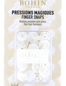 Bohin 1/2" Finger Snaps White