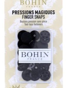 Bohin 1/2" Finger Snaps Black