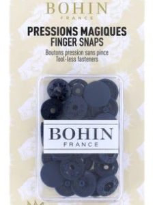 Bohin 1/2" Finger Snaps Navy Blue