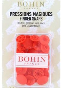 Bohin 1/2" Finger Snaps Orange