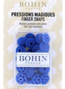 Bohin 1/2" Finger Snaps Royal Blue