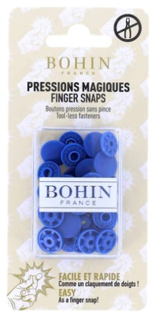 Bohin 1/2" Finger Snaps Royal Blue