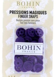 Bohin 1/2" Finger Snaps Purple