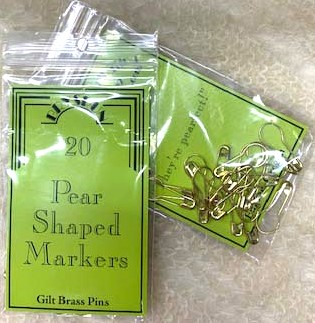 Bryson Pear Pins Gilt
