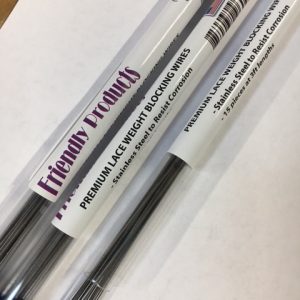 FP St Stl 36" LACE Blocking Wires - Tube of 15 wires(blue cap)