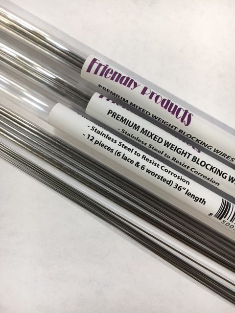 FP St Stl 36" MIXED Blocking Wires Tube of 12 (black cap)