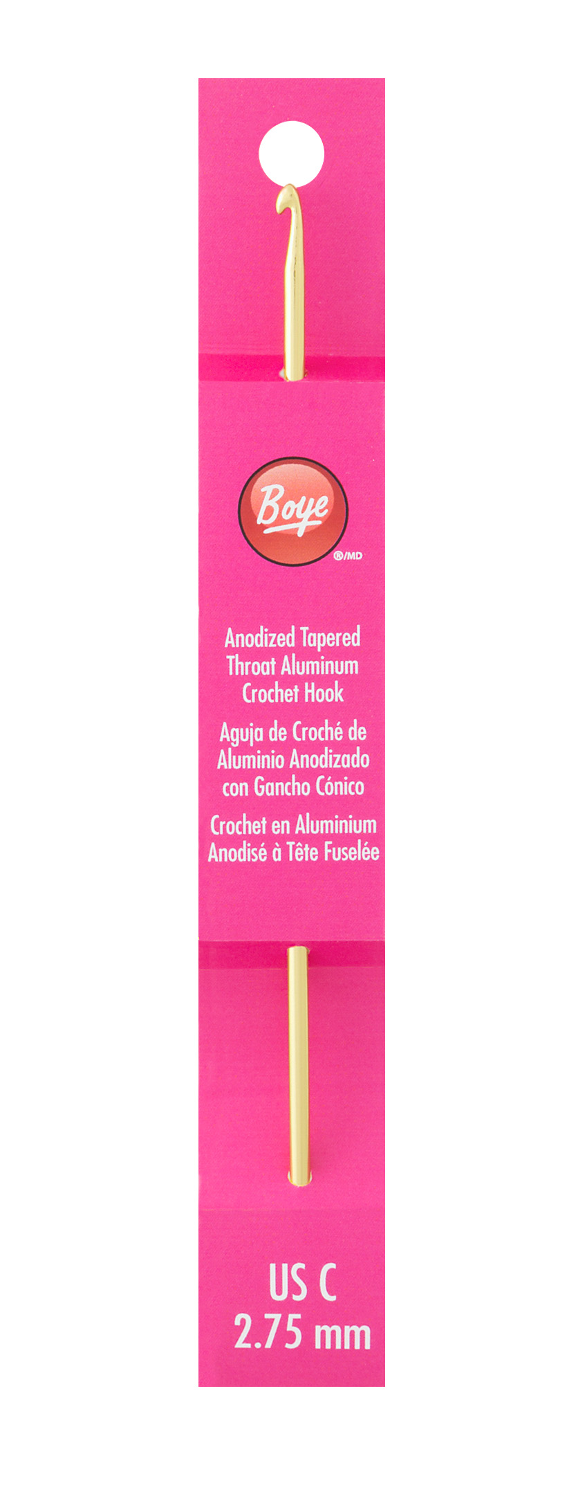 Aluminum Boye Crochet Hook C