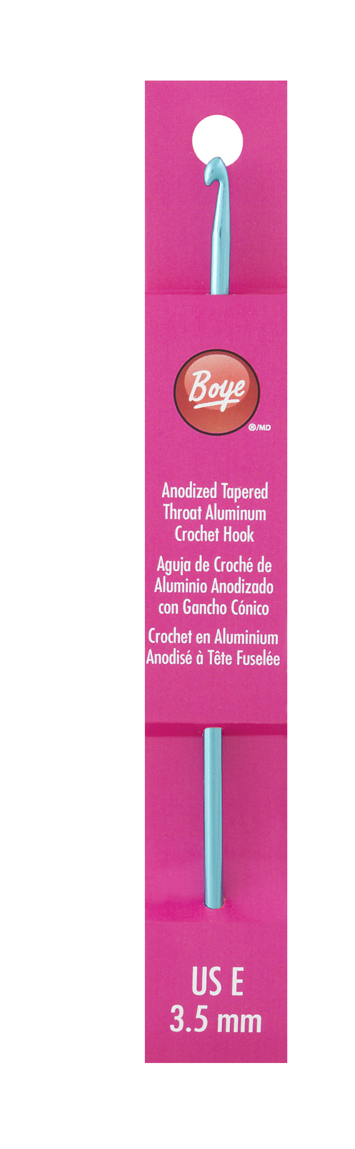 Aluminum Boye Crochet Hook E