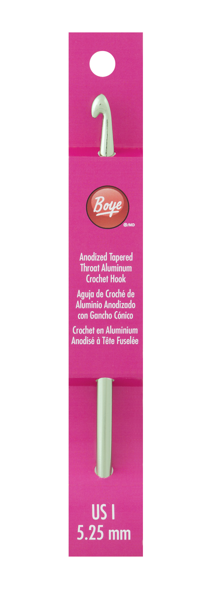 Aluminum Boye Crochet Hook I