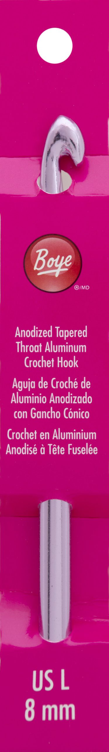 Aluminum Boye Crochet Hook L