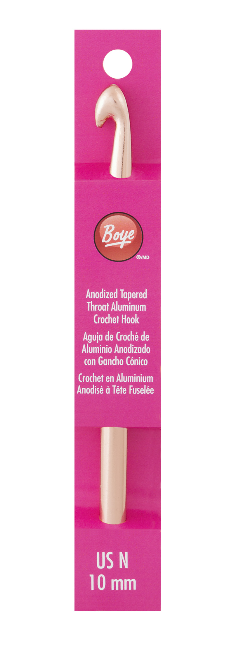 Aluminum Boye Crochet Hook N