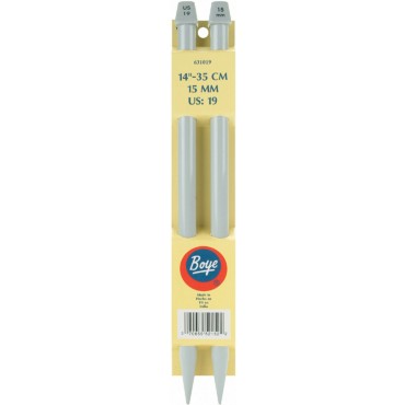 Boye 14" Single Pointed Jumbo Needle #19
