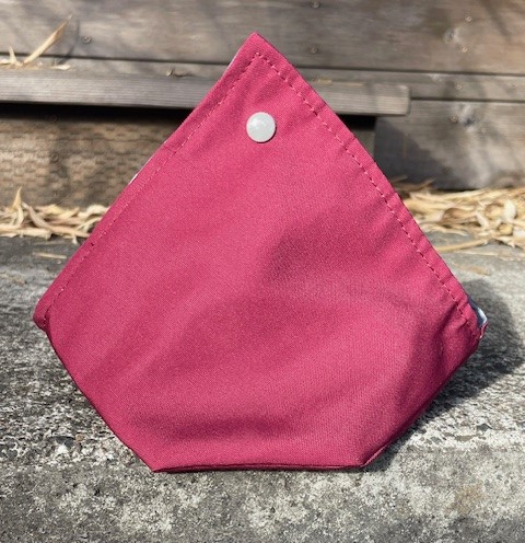 Small Snap Project Bag Maroon