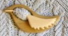 Wooden Shawl Pin Bird