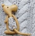 Wooden Shawl Pin Mouse