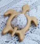 Wooden Shawl Pin Turtle