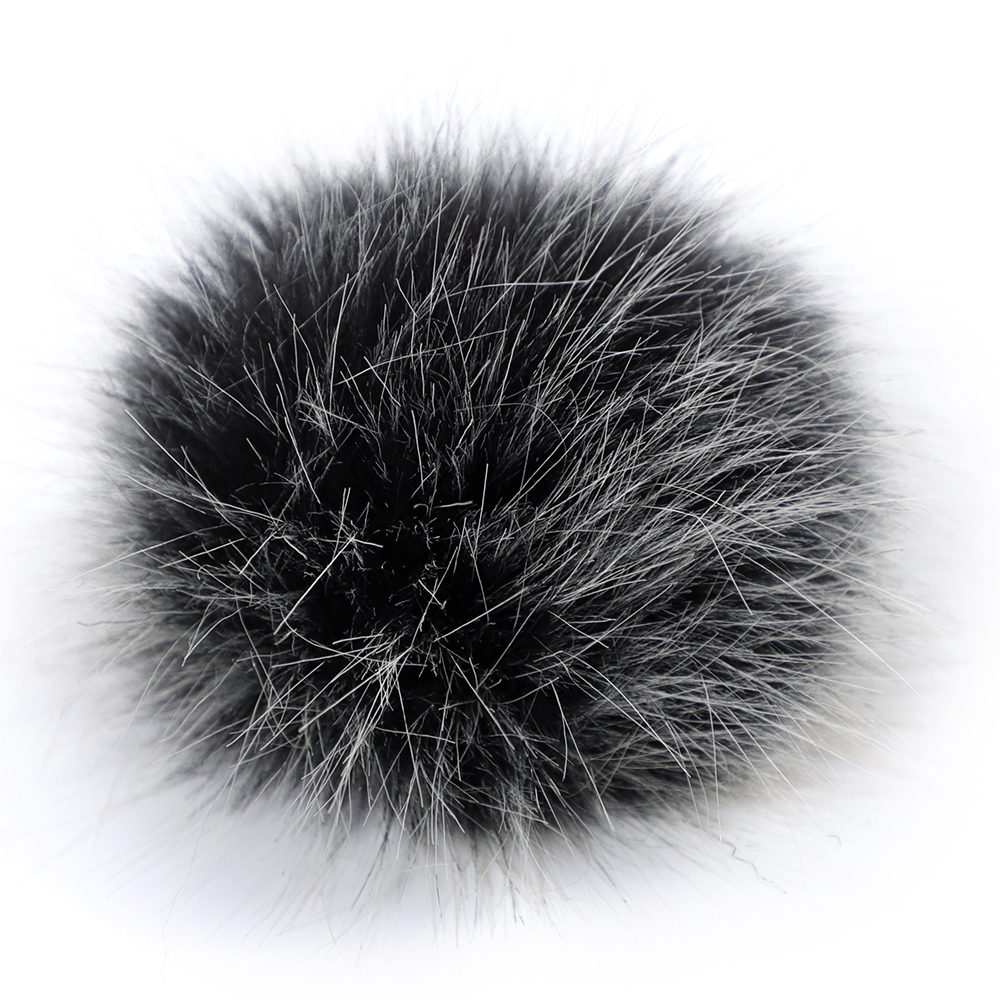5" Jumbo Pom Pom w/snap ONYX